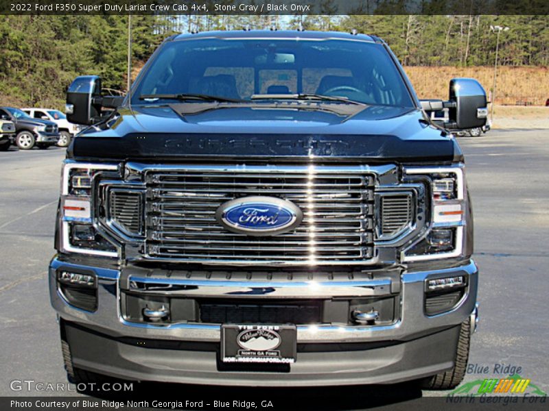Stone Gray / Black Onyx 2022 Ford F350 Super Duty Lariat Crew Cab 4x4