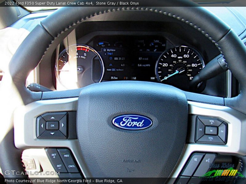 Stone Gray / Black Onyx 2022 Ford F350 Super Duty Lariat Crew Cab 4x4