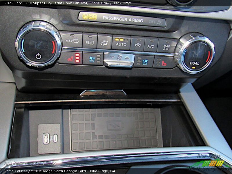 Stone Gray / Black Onyx 2022 Ford F350 Super Duty Lariat Crew Cab 4x4