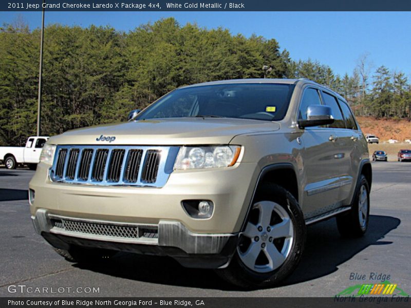 White Gold Metallic / Black 2011 Jeep Grand Cherokee Laredo X Package 4x4