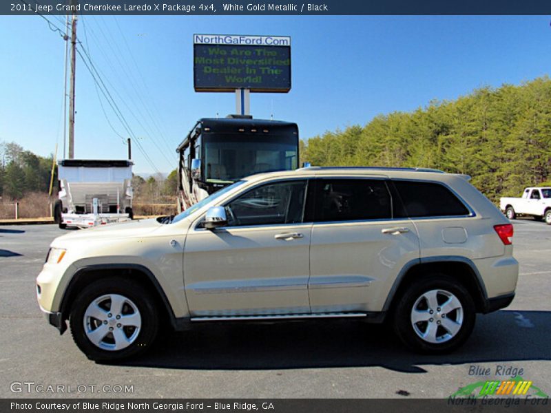 White Gold Metallic / Black 2011 Jeep Grand Cherokee Laredo X Package 4x4