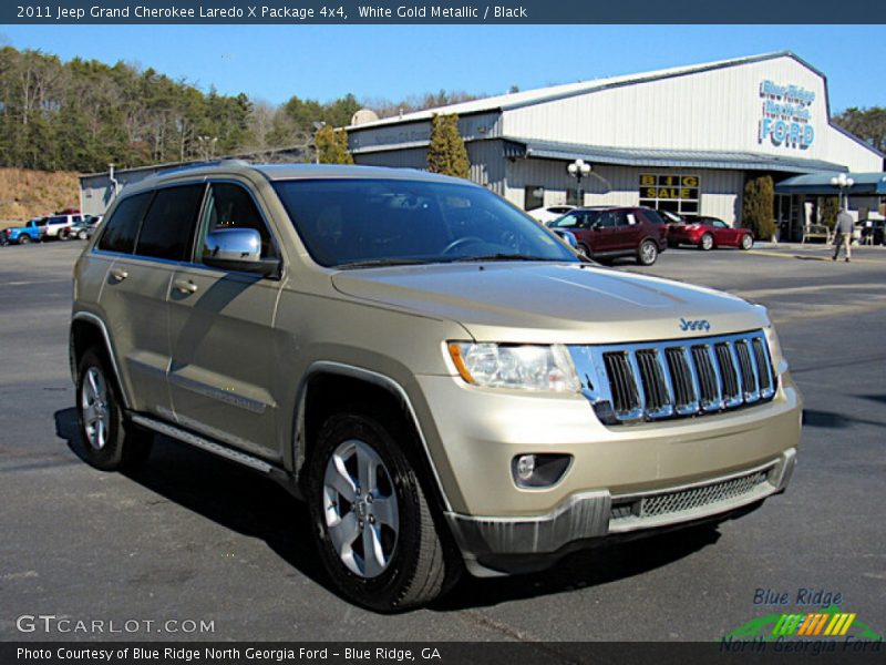 White Gold Metallic / Black 2011 Jeep Grand Cherokee Laredo X Package 4x4