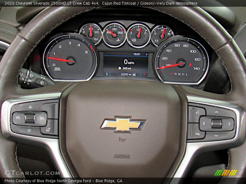 Cajun Red Tintcoat / Gideon/­Very Dark Atmosphere 2020 Chevrolet Silverado 2500HD LT Crew Cab 4x4