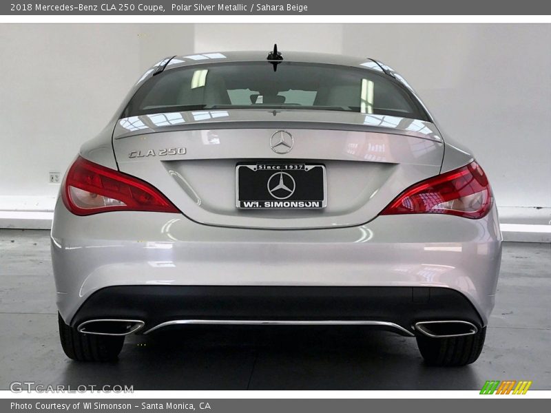 Polar Silver Metallic / Sahara Beige 2018 Mercedes-Benz CLA 250 Coupe
