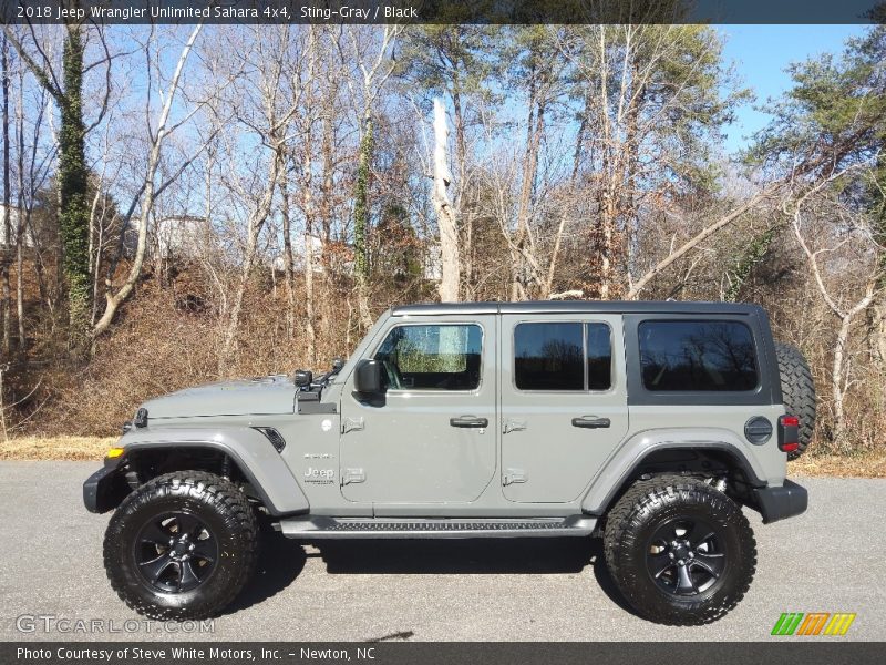 Sting-Gray / Black 2018 Jeep Wrangler Unlimited Sahara 4x4