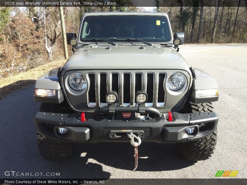 Sting-Gray / Black 2018 Jeep Wrangler Unlimited Sahara 4x4