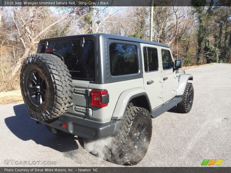 Sting-Gray / Black 2018 Jeep Wrangler Unlimited Sahara 4x4