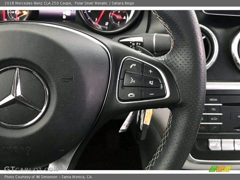 Polar Silver Metallic / Sahara Beige 2018 Mercedes-Benz CLA 250 Coupe