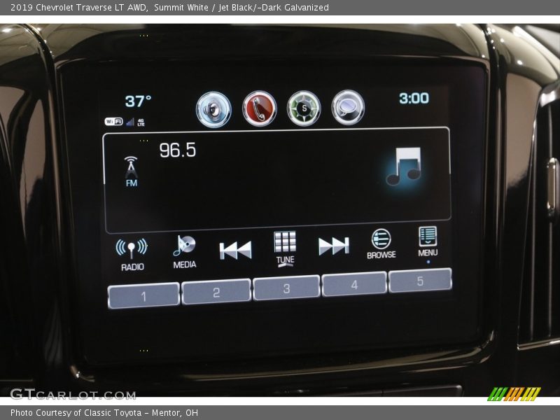 Summit White / Jet Black/­Dark Galvanized 2019 Chevrolet Traverse LT AWD