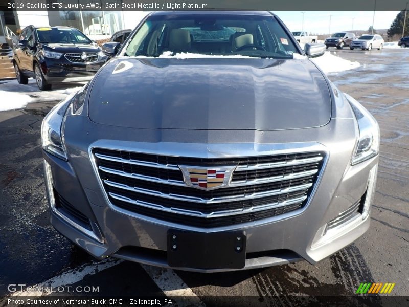 Satin Steel Metallic / Light Platinum 2019 Cadillac CTS Luxury AWD