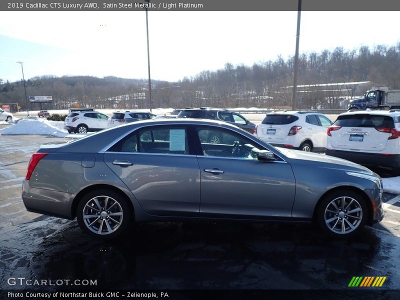 Satin Steel Metallic / Light Platinum 2019 Cadillac CTS Luxury AWD