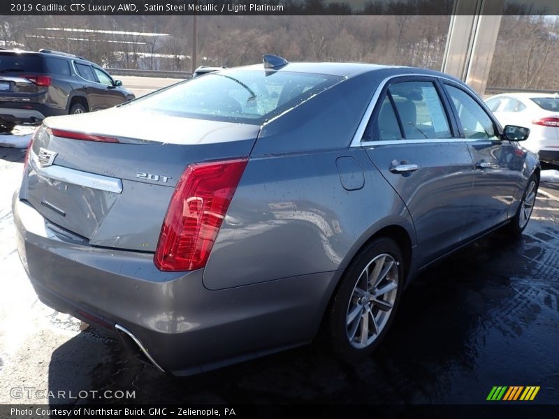 Satin Steel Metallic / Light Platinum 2019 Cadillac CTS Luxury AWD