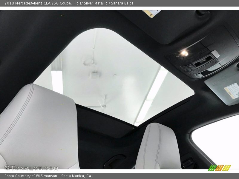 Polar Silver Metallic / Sahara Beige 2018 Mercedes-Benz CLA 250 Coupe