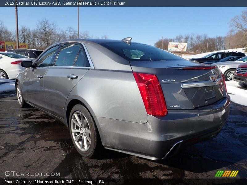 Satin Steel Metallic / Light Platinum 2019 Cadillac CTS Luxury AWD