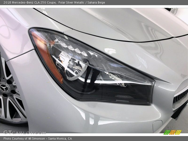 Polar Silver Metallic / Sahara Beige 2018 Mercedes-Benz CLA 250 Coupe