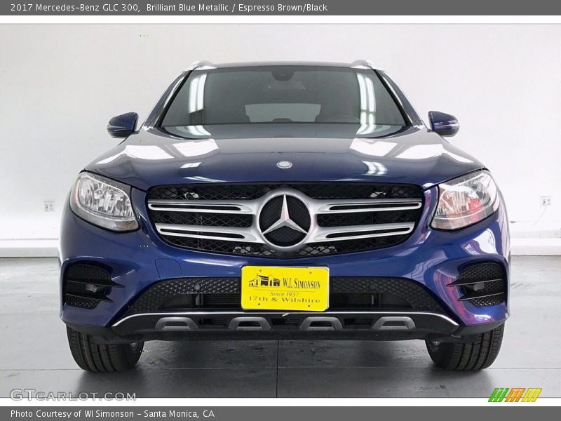 Brilliant Blue Metallic / Espresso Brown/Black 2017 Mercedes-Benz GLC 300
