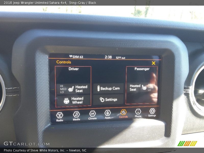 Sting-Gray / Black 2018 Jeep Wrangler Unlimited Sahara 4x4
