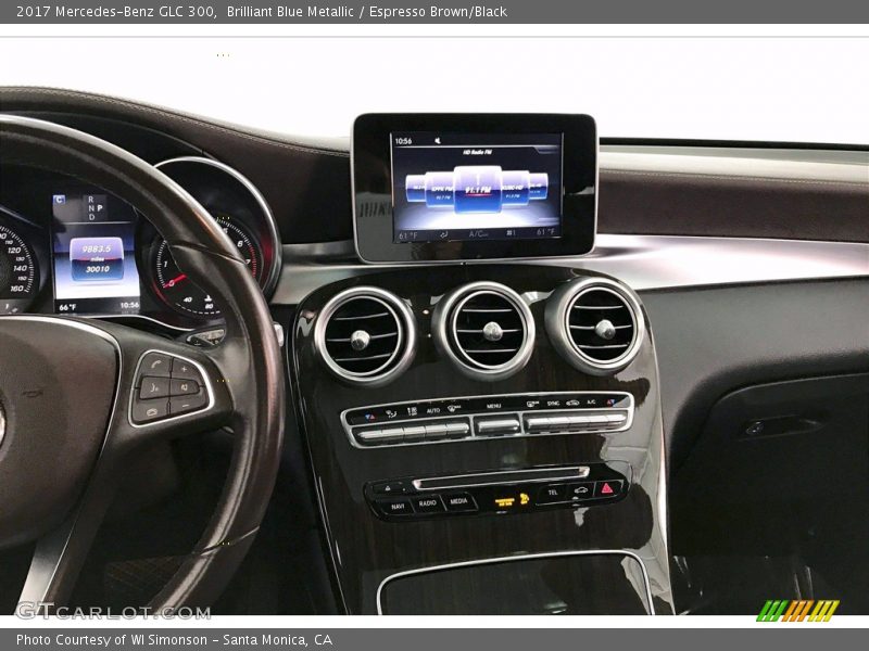 Brilliant Blue Metallic / Espresso Brown/Black 2017 Mercedes-Benz GLC 300