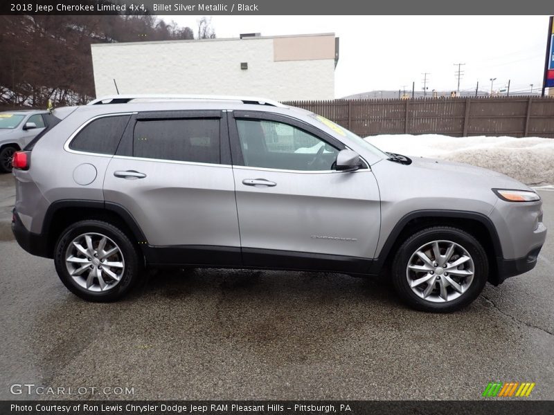 Billet Silver Metallic / Black 2018 Jeep Cherokee Limited 4x4