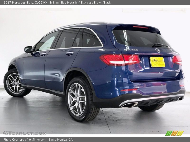Brilliant Blue Metallic / Espresso Brown/Black 2017 Mercedes-Benz GLC 300