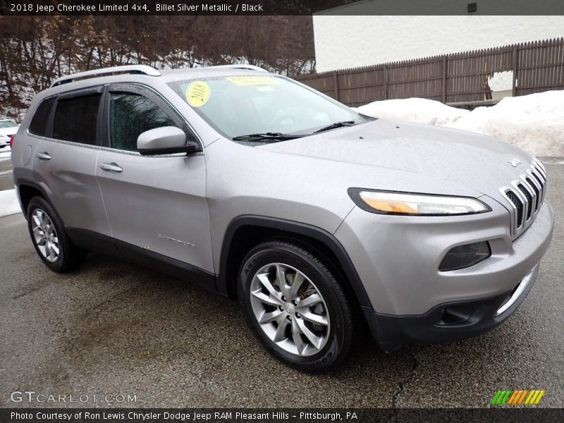 Billet Silver Metallic / Black 2018 Jeep Cherokee Limited 4x4