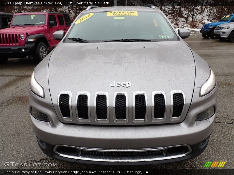 Billet Silver Metallic / Black 2018 Jeep Cherokee Limited 4x4