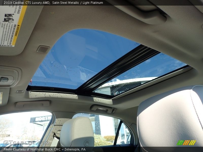 Satin Steel Metallic / Light Platinum 2019 Cadillac CTS Luxury AWD