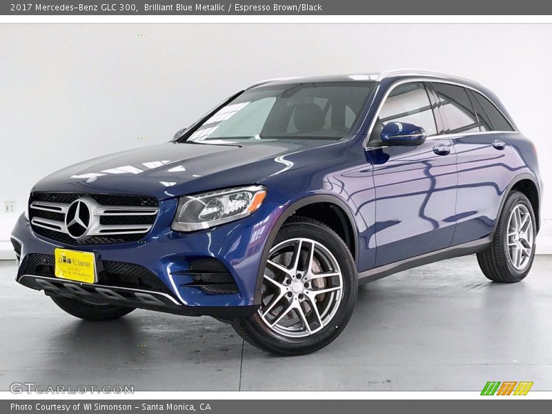 Brilliant Blue Metallic / Espresso Brown/Black 2017 Mercedes-Benz GLC 300