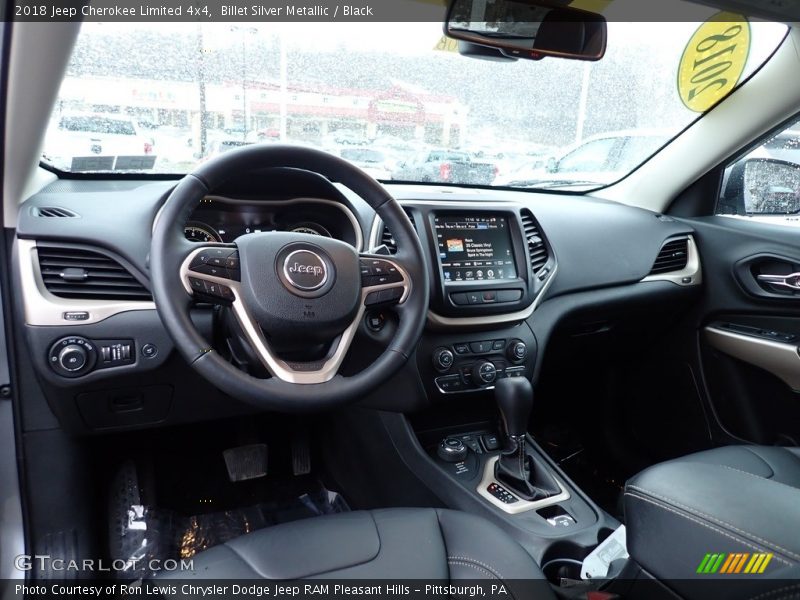 Billet Silver Metallic / Black 2018 Jeep Cherokee Limited 4x4