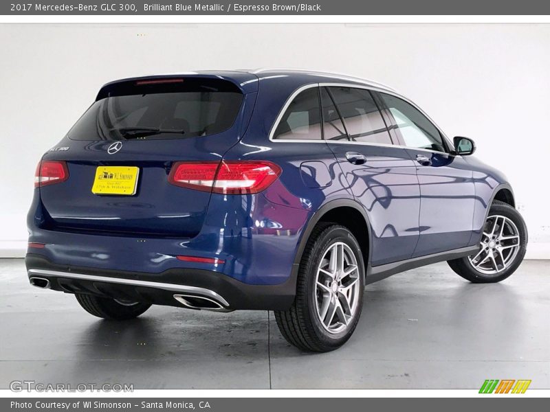 Brilliant Blue Metallic / Espresso Brown/Black 2017 Mercedes-Benz GLC 300