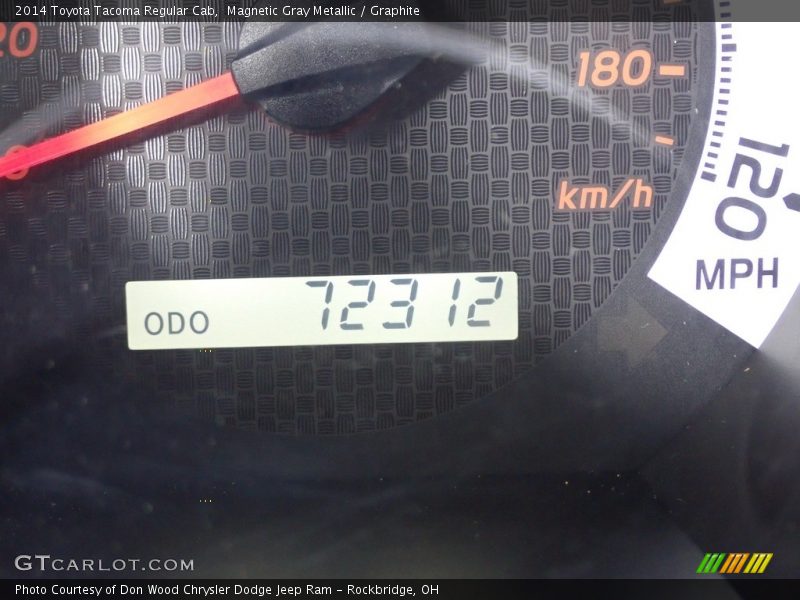 Magnetic Gray Metallic / Graphite 2014 Toyota Tacoma Regular Cab