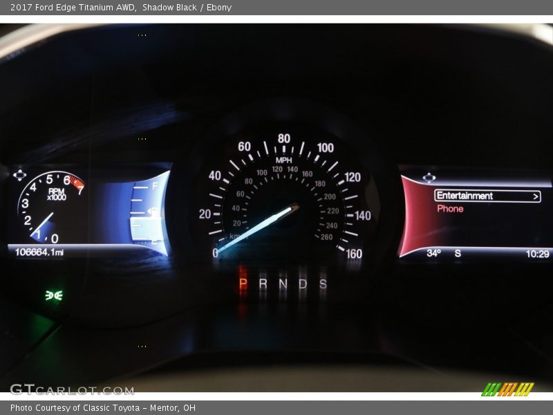 Shadow Black / Ebony 2017 Ford Edge Titanium AWD