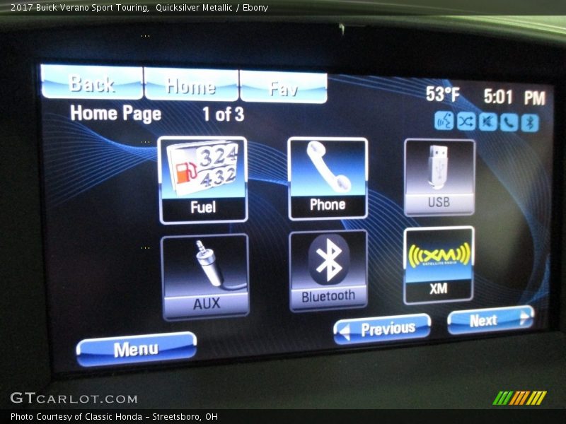 Quicksilver Metallic / Ebony 2017 Buick Verano Sport Touring