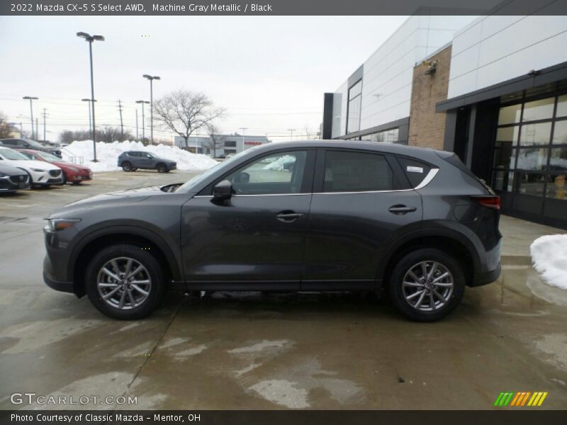 Machine Gray Metallic / Black 2022 Mazda CX-5 S Select AWD