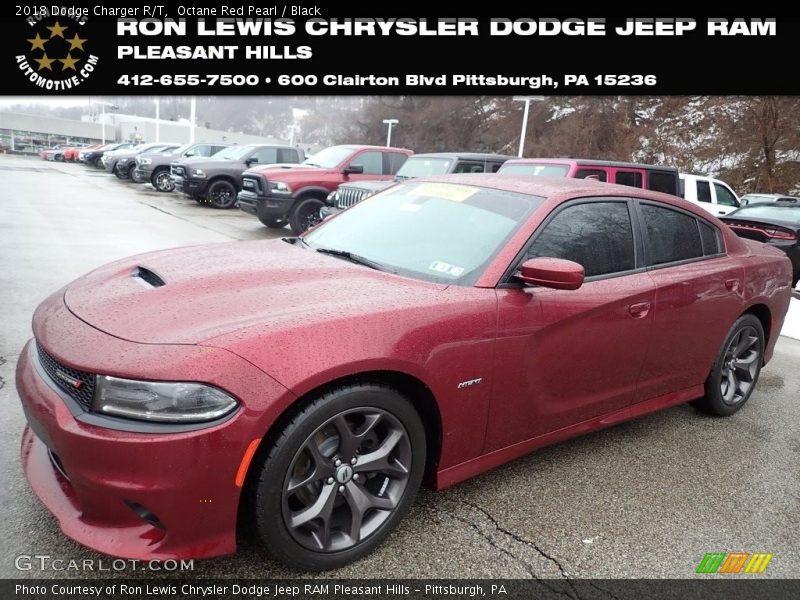 Octane Red Pearl / Black 2018 Dodge Charger R/T