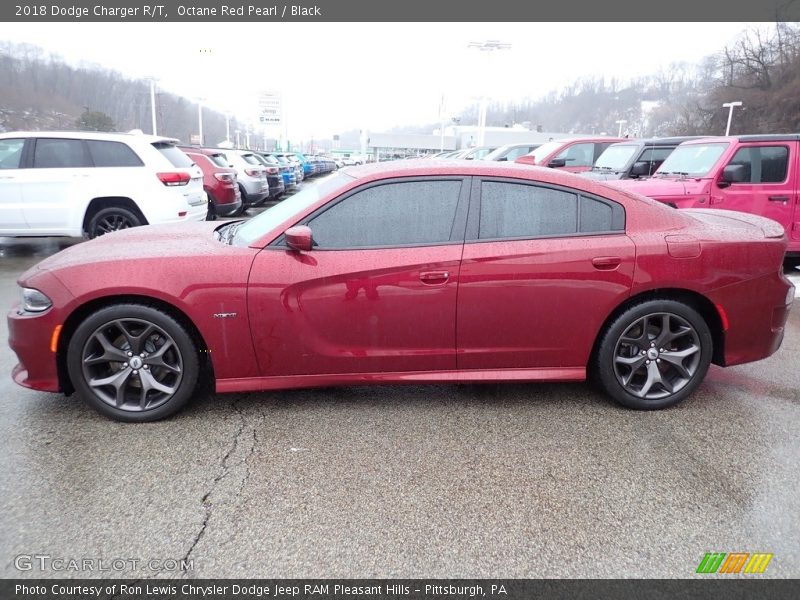Octane Red Pearl / Black 2018 Dodge Charger R/T