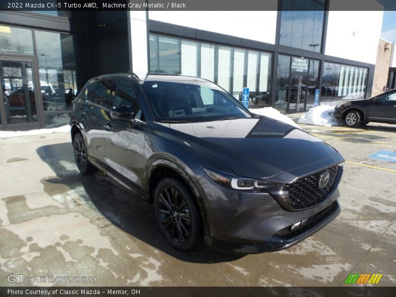 Machine Gray Metallic / Black 2022 Mazda CX-5 Turbo AWD