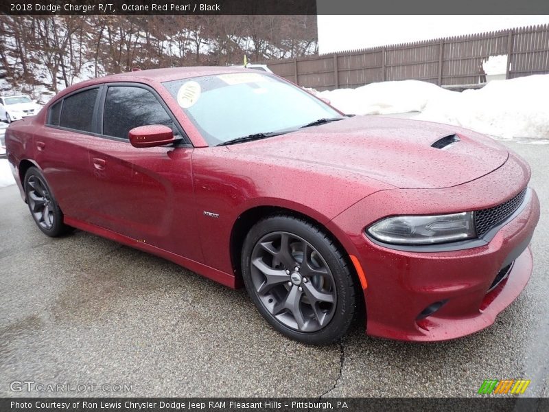 Octane Red Pearl / Black 2018 Dodge Charger R/T