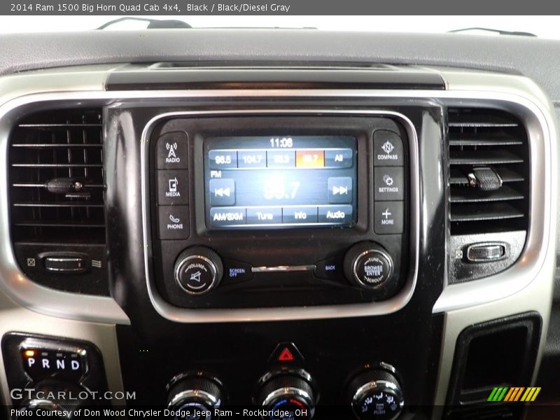 Black / Black/Diesel Gray 2014 Ram 1500 Big Horn Quad Cab 4x4