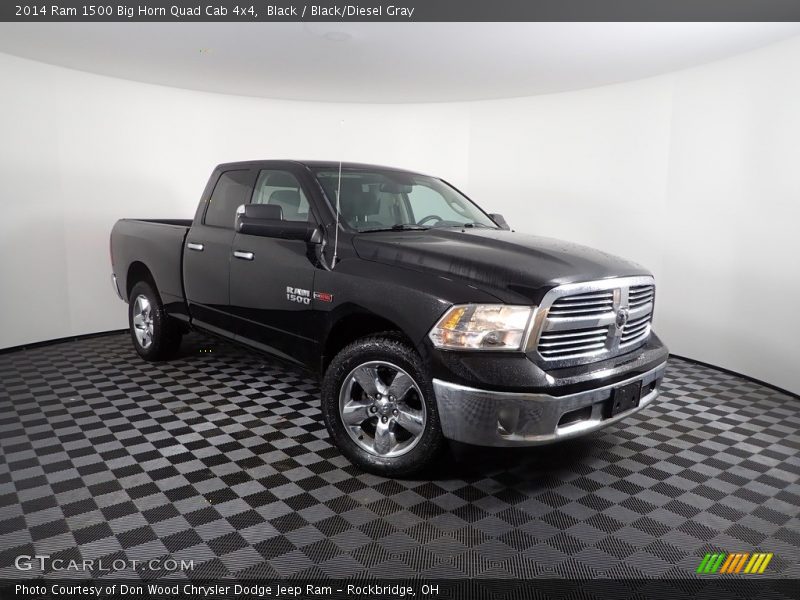 Black / Black/Diesel Gray 2014 Ram 1500 Big Horn Quad Cab 4x4