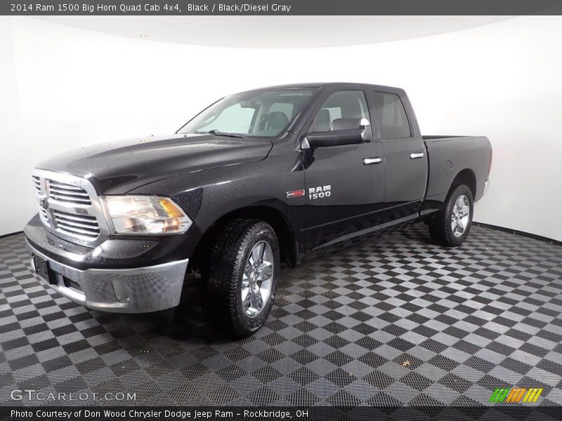 Black / Black/Diesel Gray 2014 Ram 1500 Big Horn Quad Cab 4x4