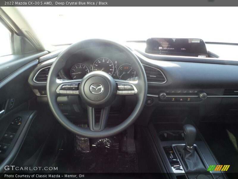 Deep Crystal Blue Mica / Black 2022 Mazda CX-30 S AWD