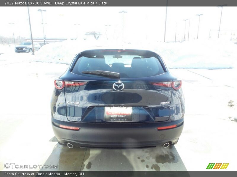 Deep Crystal Blue Mica / Black 2022 Mazda CX-30 S AWD