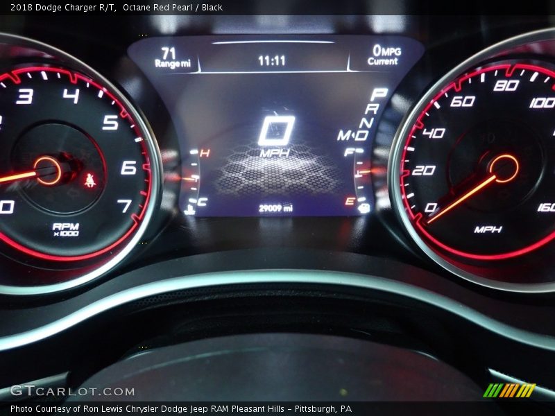 Octane Red Pearl / Black 2018 Dodge Charger R/T