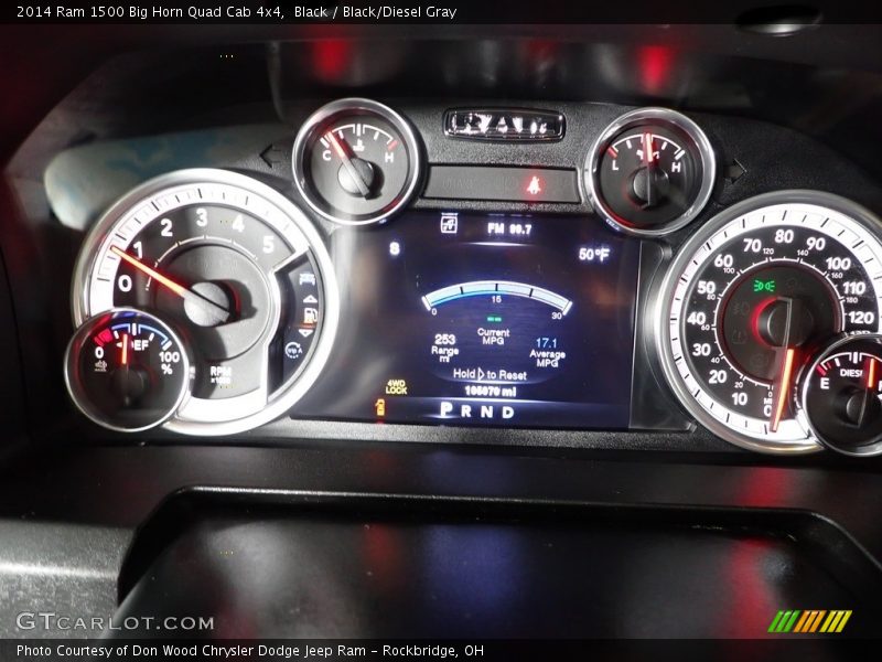 Black / Black/Diesel Gray 2014 Ram 1500 Big Horn Quad Cab 4x4