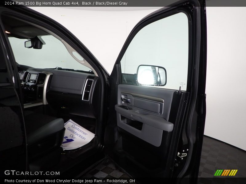 Black / Black/Diesel Gray 2014 Ram 1500 Big Horn Quad Cab 4x4