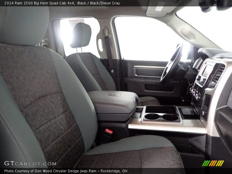 Black / Black/Diesel Gray 2014 Ram 1500 Big Horn Quad Cab 4x4
