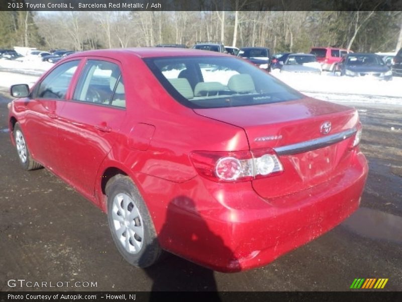 Barcelona Red Metallic / Ash 2013 Toyota Corolla L