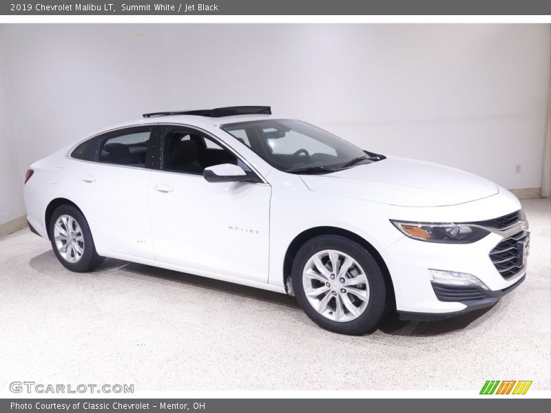 Summit White / Jet Black 2019 Chevrolet Malibu LT