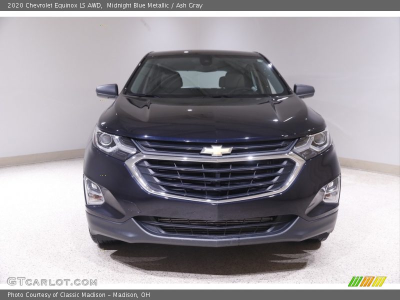 Midnight Blue Metallic / Ash Gray 2020 Chevrolet Equinox LS AWD